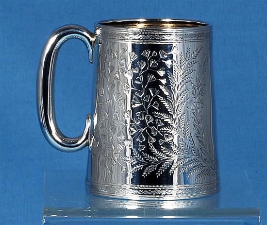 A Victorian silver christening mug, by Thomas Hayes, Height 79mm Weight 3.2oz/100grms